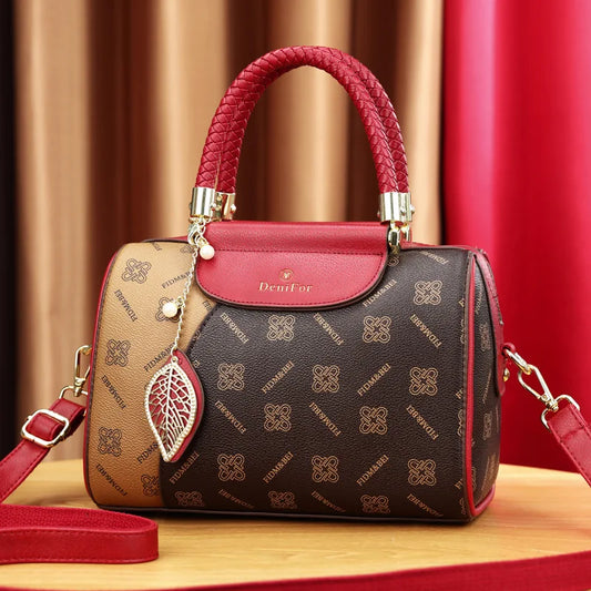 Fashionable Large Capacity Women's Crossbody Bag Versatile Handbag Boston Style Shoulder Bag Stylish All-Match Diagonal Bag